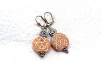 Boucles d'oreilles en terre cuite - Collection Casamance