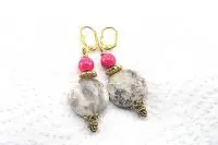 Boucles d'oreilles en jaspe - Collection Jaisalmer