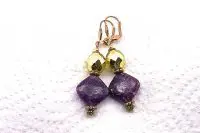 Boucles d'oreilles en jadéite - Collection Jaisalmer