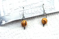 Boucles d'oreilles montées en graine - Collection Piccoli