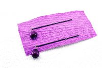 Barrettes métal. Perles rondes - Collection Bric à Brac