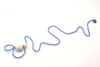 Marque-ta-page bleu et perle blanche - Collection Curiosités