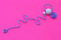 Marque-ta-page bleu et blanc - Collection Curiosités