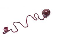 Marque-ta-page rouge et perle en verre - Collection Curiosités