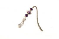 Marque-ta-page violet et argent - Collection Curiosités