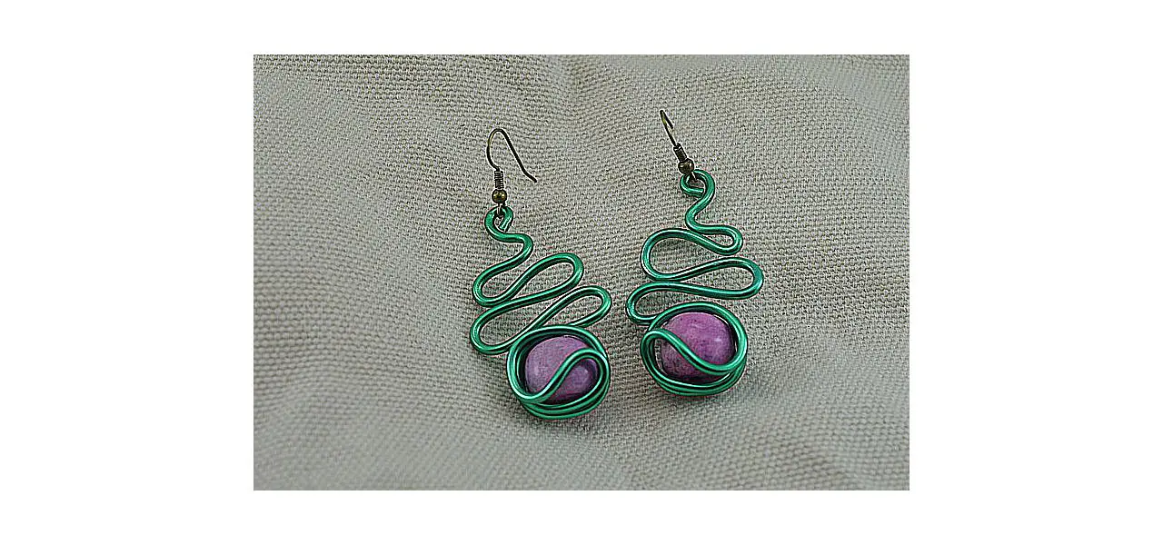 Boucle d'oreilles au fil - Collection Gozo