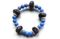 Bracelet en perles millefiori - 4