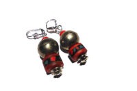 Boucles d'oreilles avec perle du Tibet