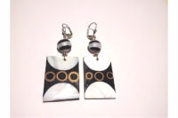 Boucles avec pendant psychédélik