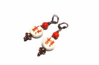 Boucles d'oreilles en porcelaine de Chine